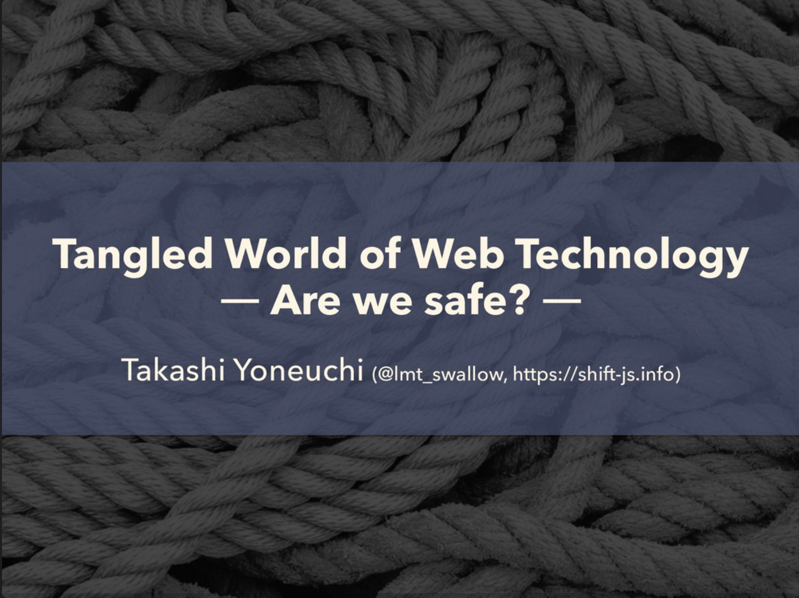 Tangled World of Web Technology